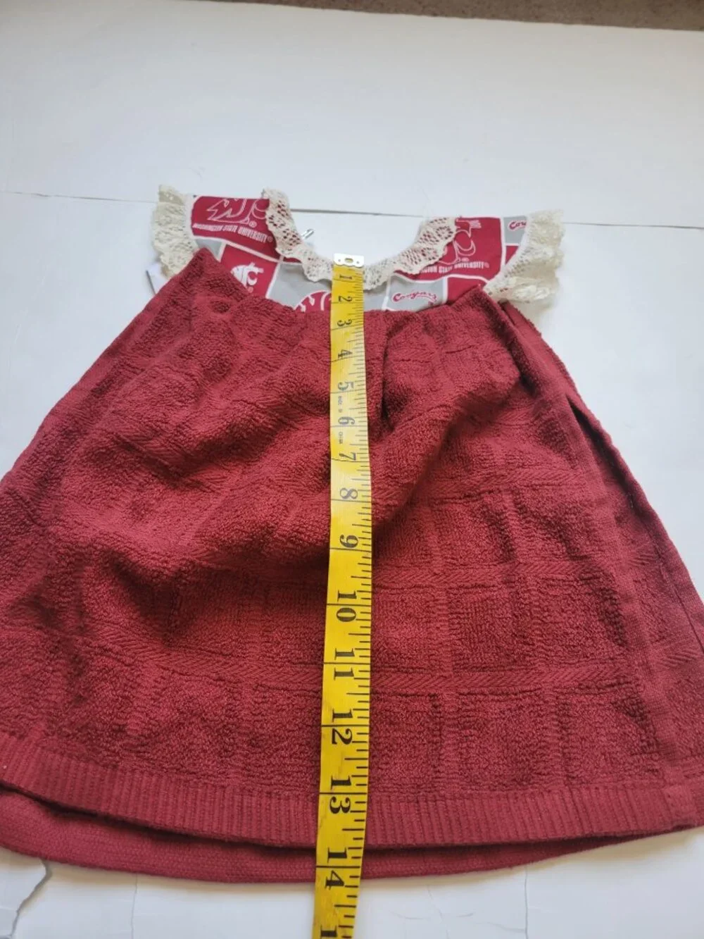 NWOT Washington State College Football  Dishtowel Dress Fans Decor Sport Fans